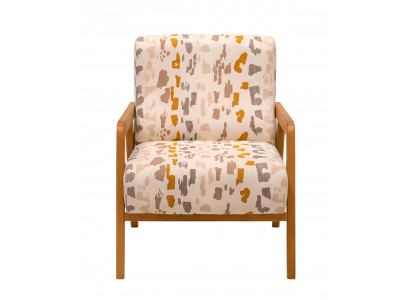 Minimalistisch Sessel  Modernes Interieur Glatte Ecken Beige Farbe