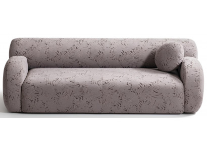 Sofa Modern Grau 3-Sitzer Designer-Sofa Stoff Holz Minimalismus