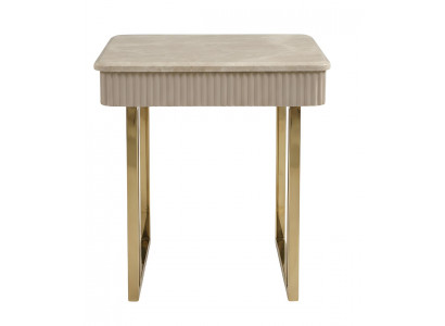 Beistelltisch Goldfarbe Metallrahmen Hohe Beine Modernes Interieur