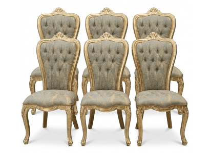 6 klassische Stühle mit eleganter Ausstrahlung