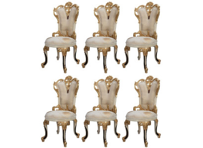 6 stilvolle Stühle im klassischen Design mit elegantem Look