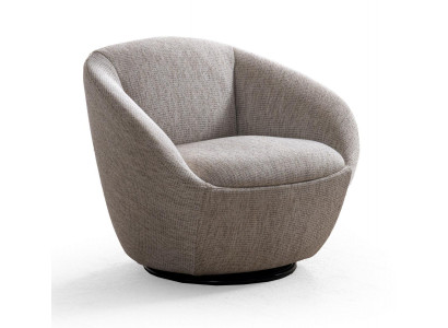 Sessel Modern Grau Designer-Sessel Komfortabel Stoff Minimalismus