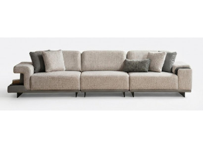 5-Sitzer Sofa Grau Modern Designer-Sofa Komfortabel Stoff Gemütlich