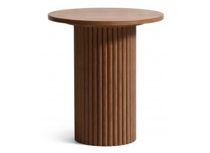 Beistelltisch Stil modern Farbe beige neu kompakt rund Wohnzimmer