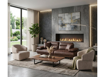 Stilvolles Wohnzimmer-Set mit 3+1+1-Sitzern im modernen Design