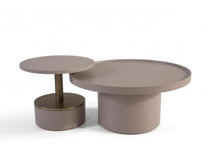 Wohnzimmer-Set im modernen Design mit Couchtisch und Beistelltisch