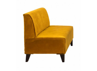 2 Sitzer Sofa Stil modern Farbe orange neu kompakt bequem vielseitig