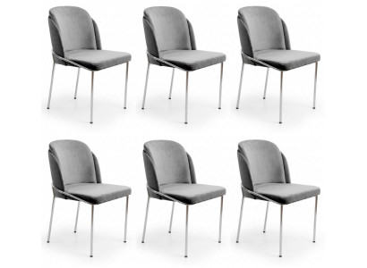 6er-Set Polsterstühle – elegant, bequem und modern gestaltet