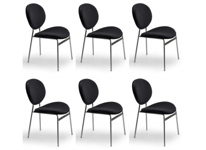 6er-Set Polsterstühle – bequem, stilvoll und modern gestaltet.