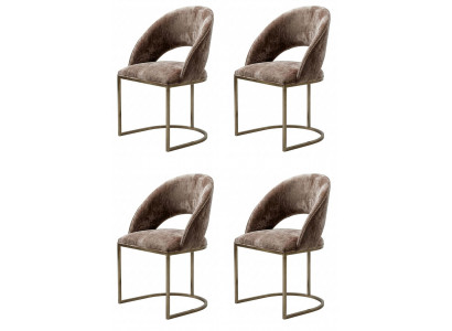 4er-Set Polsterstühle – elegant, bequem und modern gestaltet