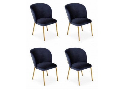 4x Stühle Stil modern Farbe weiß neu Esszimmer weich bequem komfortabel