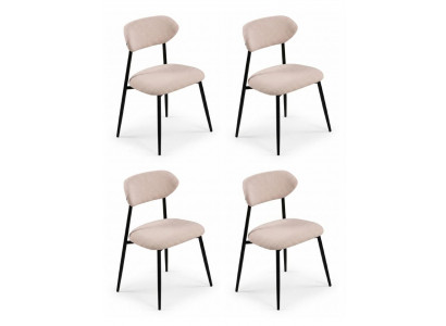 4x Stühle Stil modern Farbe beige neu Esszimmer praktisch bequem weich