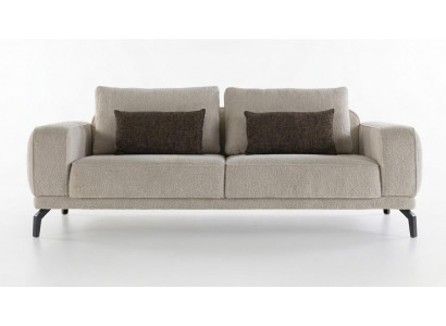 3 Sitzer Sofa Stil modern Farbe beige neu weich bequem Wohnzimmer