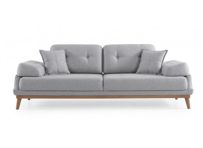 3 Sitzer Sofa Stil modern Farbe grau weich bequem geräumig komfortabel