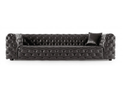 3 Sitzer Sofa Stil modern Farbe schwarz neu weich bequem Wohnzimmer
