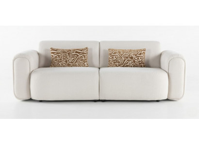 3 Sitzer Sofa Stil modern Farbe beige neu weich bequem Wohnzimmer