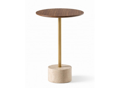 2x Beistelltisch Stil modern Farbe gold neu Wohnzimmer rund bequem