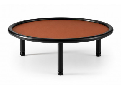 2x Beistelltisch Stil modern Farbe schwarz neu bequem Wohnzimmer rund