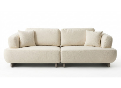 3 Sitzer Sofa Wohnzimmer modern Stoffbezug mittlerer Härtegrad Neu
