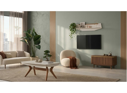 Wohnzimmer Set Tisch Wohnzimmer Stil modern Farbe beige bequem rechteckig