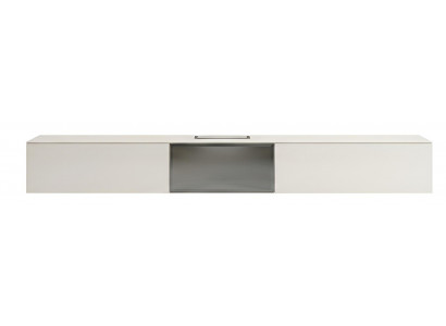 TV-Wohnwand Weiß Moderner Stil Geradlinig Elegant Funktional Schlicht