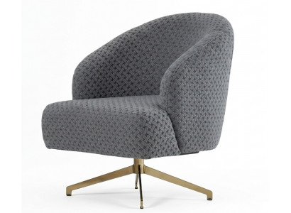 Sessel Textil Holz Modern Metall Wohnzimmer Einzelzimmer Grau Neu