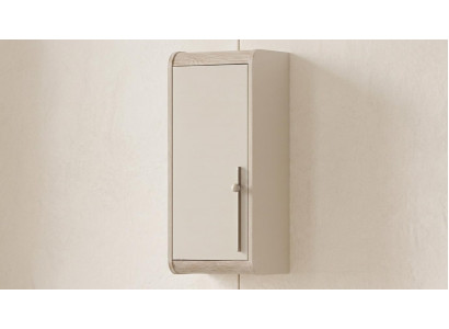 Wandregal Stil modern Farbe beige Hängeschrank Wohnzimmer geräumig