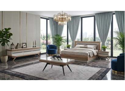 Tisch Unterblock Wohnzimmer Stil modern Farbe weiß neu bequem rechteckig