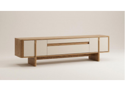 Wohnwand Schrank Sideboard braun bequem praktisch Wohnzimmer neu