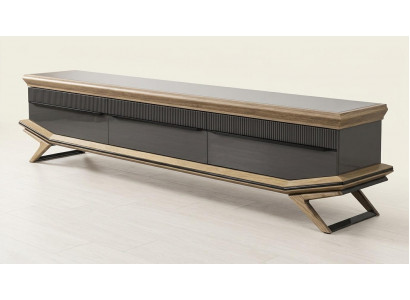 Unterblock Stil modern Farbe schwarz bequem praktisch Wohnzimmer neu