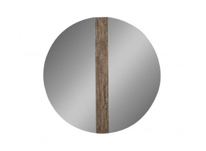 Wandspiegel Modern Rund Luxus Design Spiegel Marmor Braun Groß