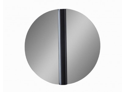 Wandspiegel Modern Rund Luxus Design Spiegel Schwarz Groß Metall