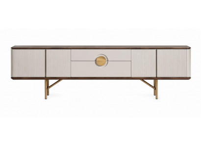 TV-Möbel schön bequem lang beige moderner Stil neu