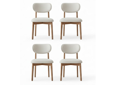 4 stilvolle Stühle im modernen Design für Ihr Esszimmer.