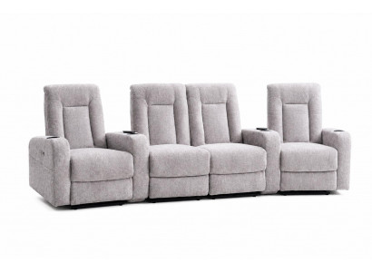 Luxus Kinosofa Couch Polster Möbel Elektrisch Verstellbar
