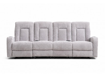 Modernes 4-Sitzer-Kinosofa mit weichem Stoffbezug und Relaxfunktion