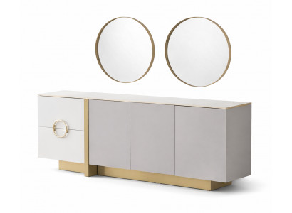 Размеры Stilvolles Sideboard mit Spiegel für ein elegantes Wohnambiente