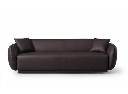 3-Sitzer-Sofa bequem weich geräumig moderner Stil braun neu