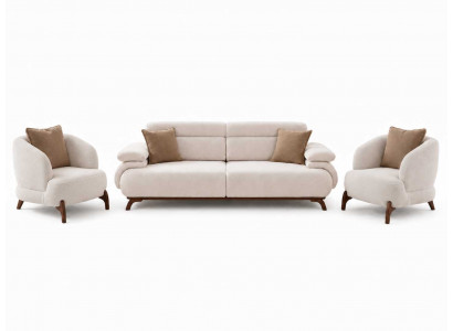 Wohnzimmer Sofa Set 3+1+1 Sitzer Luxuriöses Sofagarnitur Modernes Stil