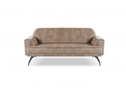 Sofa Leder Büro Modern Minimalistisch Schlichte Formen Beige