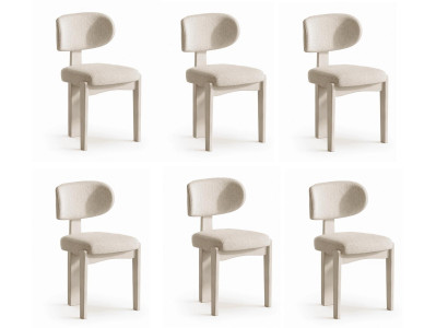 Beige Stühle  Esszimmerstühle Sitzstühle moderne Designerstühle
