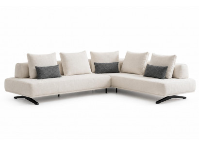 Moderner Ecksofa L-form luxuriöser Sofa italienische weiche Möbel Wohnzimmer