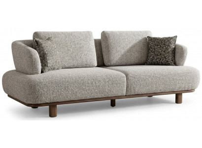 3-Sitzer Sofa Moderner Stil Grau Luxuriöse Bequem Schick Polstergarn