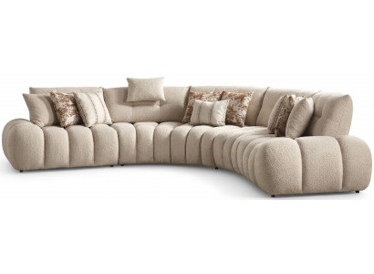 Ecksofa L Form Beige Stil Modern bequem komfortabel praktisch