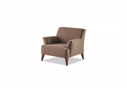Sessel braun modern elegant funktional ergonomisch Stoff