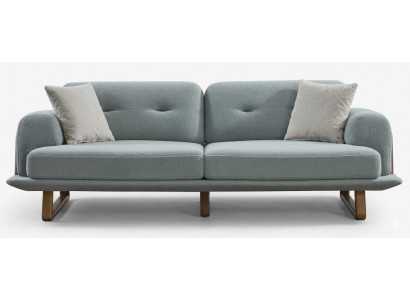 3-Sitzer-Sofa bequem weich geräumig moderner Stil Blau