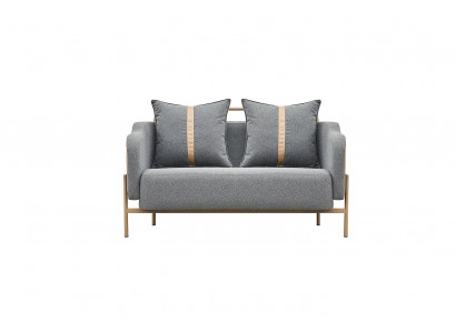 Sofa grau abnehmbare Kissen modern funktional ergonomisch