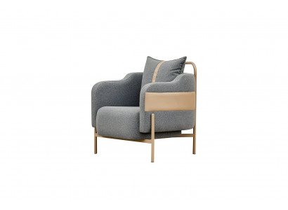 Sessel grau abnehmbare Kissen modern elegant funktional ergonomisch