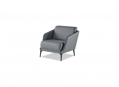 Sessel modernes Grau elegant minimalistisch vielseitig ergonomisch