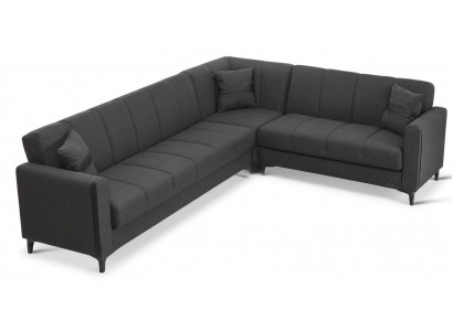 Ecksofa L-Form Komfort minimalistisches Design grau modern elegant